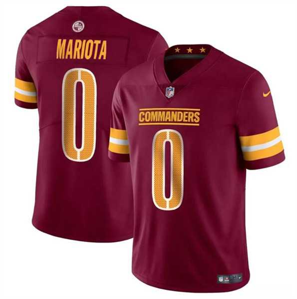 Men & Women & Youth Washington Commanders #0 Marcus Mariota Burgundy Vapor Limited Football Stitched Jersey,We sell and wholesale Men & Women & Youth Washington Commanders #0 Marcus Mariota Burgundy Vapor Limited Football Stitched Jersey on line form chian!